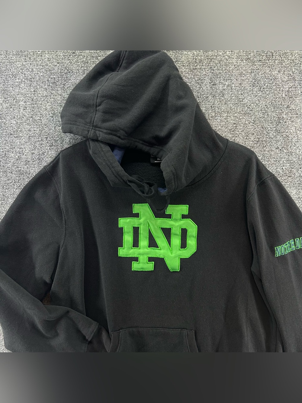 Colosseum Notre Dame Fighting Irish Pullover Hoodie Sweatshirt Women’s XL Black